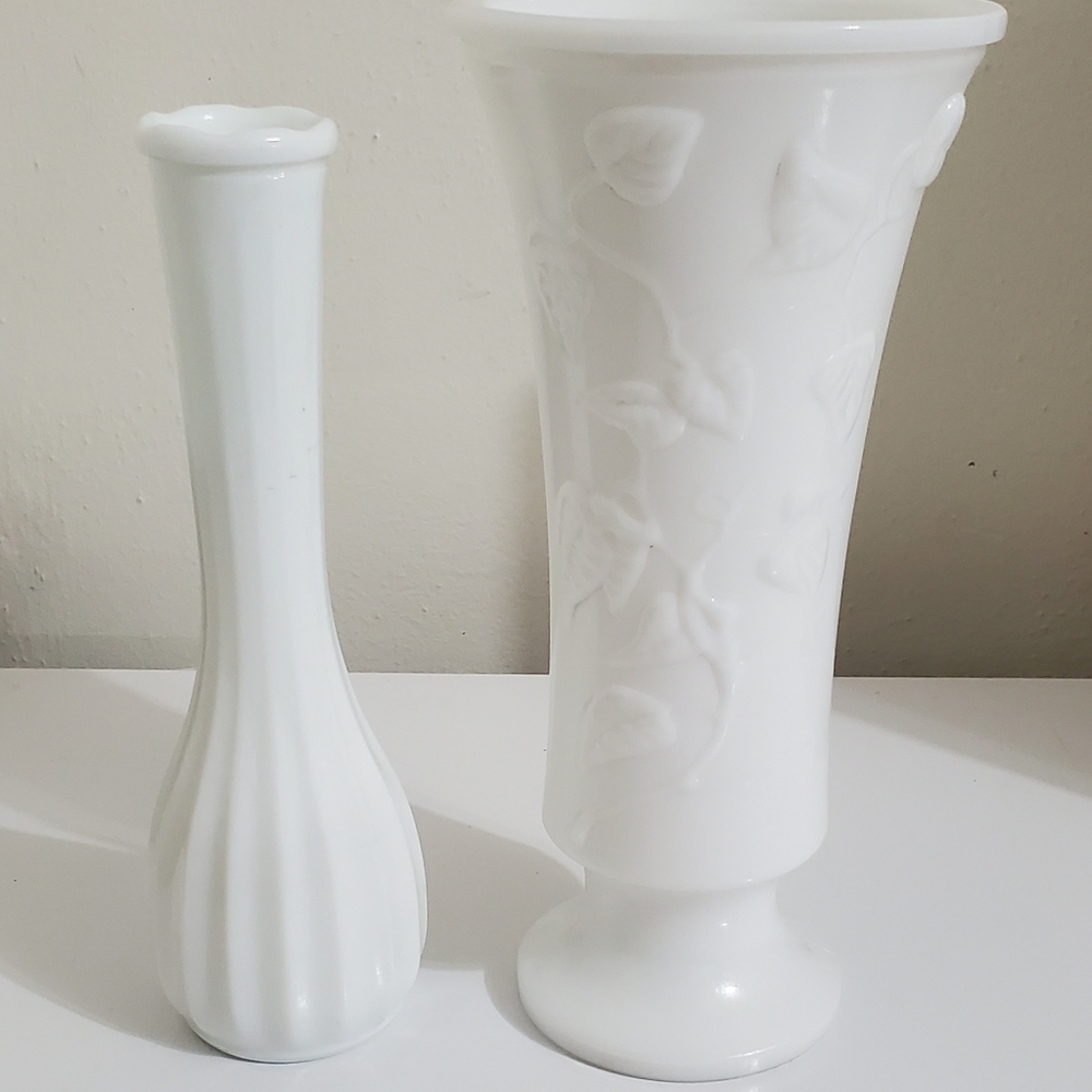 Milk Glass Vases